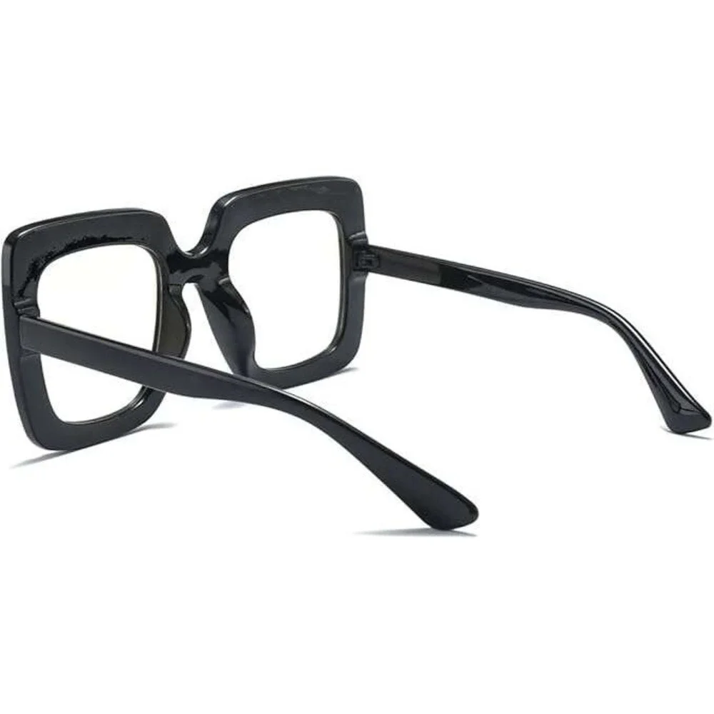 Oversized Square Frame Bling Rhinestone‎ Cat Eye Retro Women Fashion Sunglasses